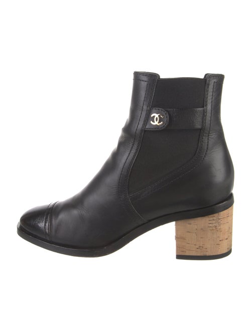 Chanel 2019 Interlocking CC Logo Chelsea Boots
