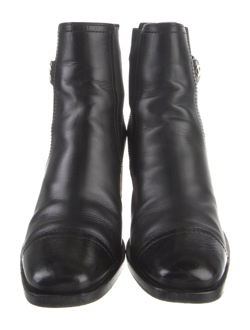 Chanel 2019 Interlocking CC Logo Chelsea Boots