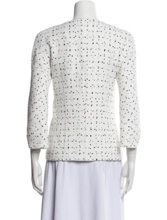 Chanel 2017 Polka Dot Print Evening Jacket