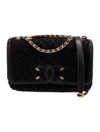 Chanel Small Tweed Filigree Flap Bag