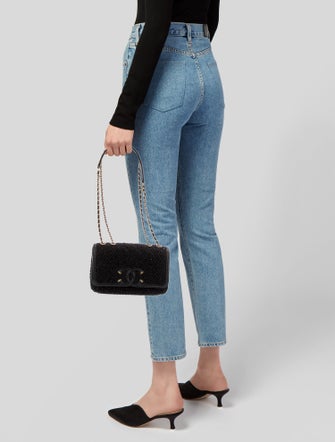 Chanel Small Tweed Filigree Flap Bag