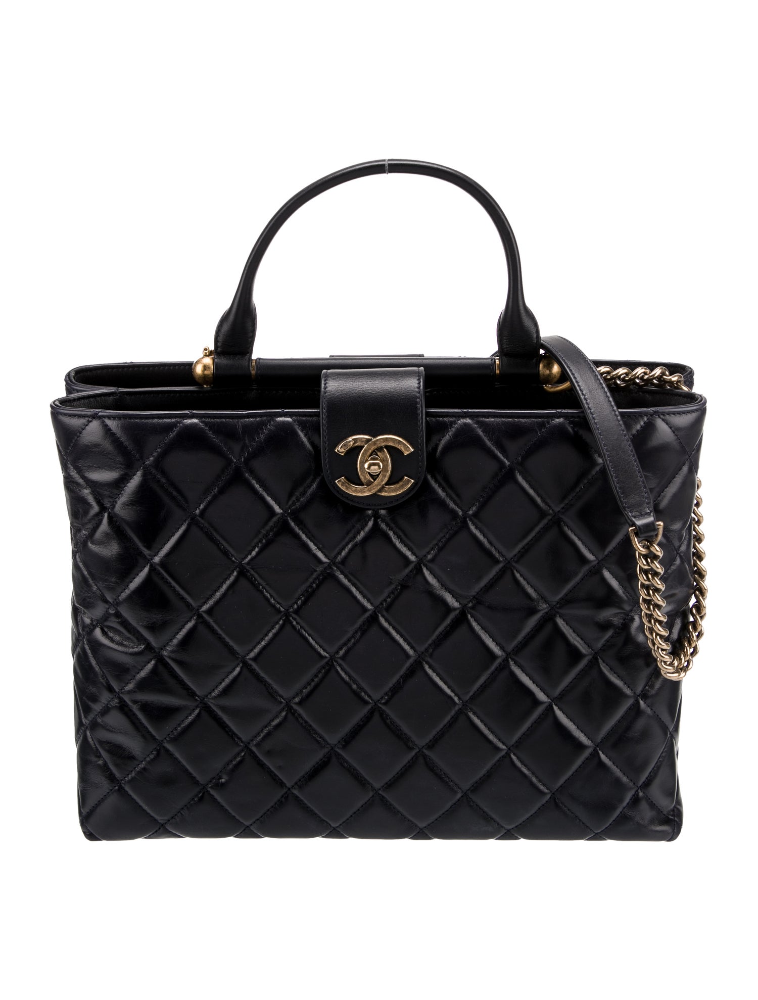 Chanel Paris-Rome Gold Bar Tote