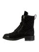 Chanel 2017 Interlocking CC Logo Combat Boots