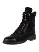 Chanel 2017 Interlocking CC Logo Combat Boots