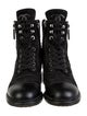 Chanel 2017 Interlocking CC Logo Combat Boots