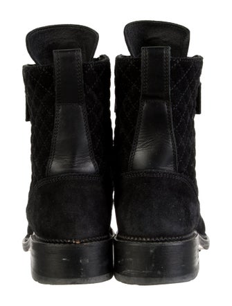 Chanel 2017 Interlocking CC Logo Combat Boots