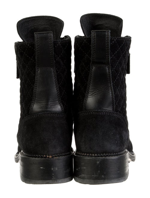 Chanel 2017 Interlocking CC Logo Combat Boots