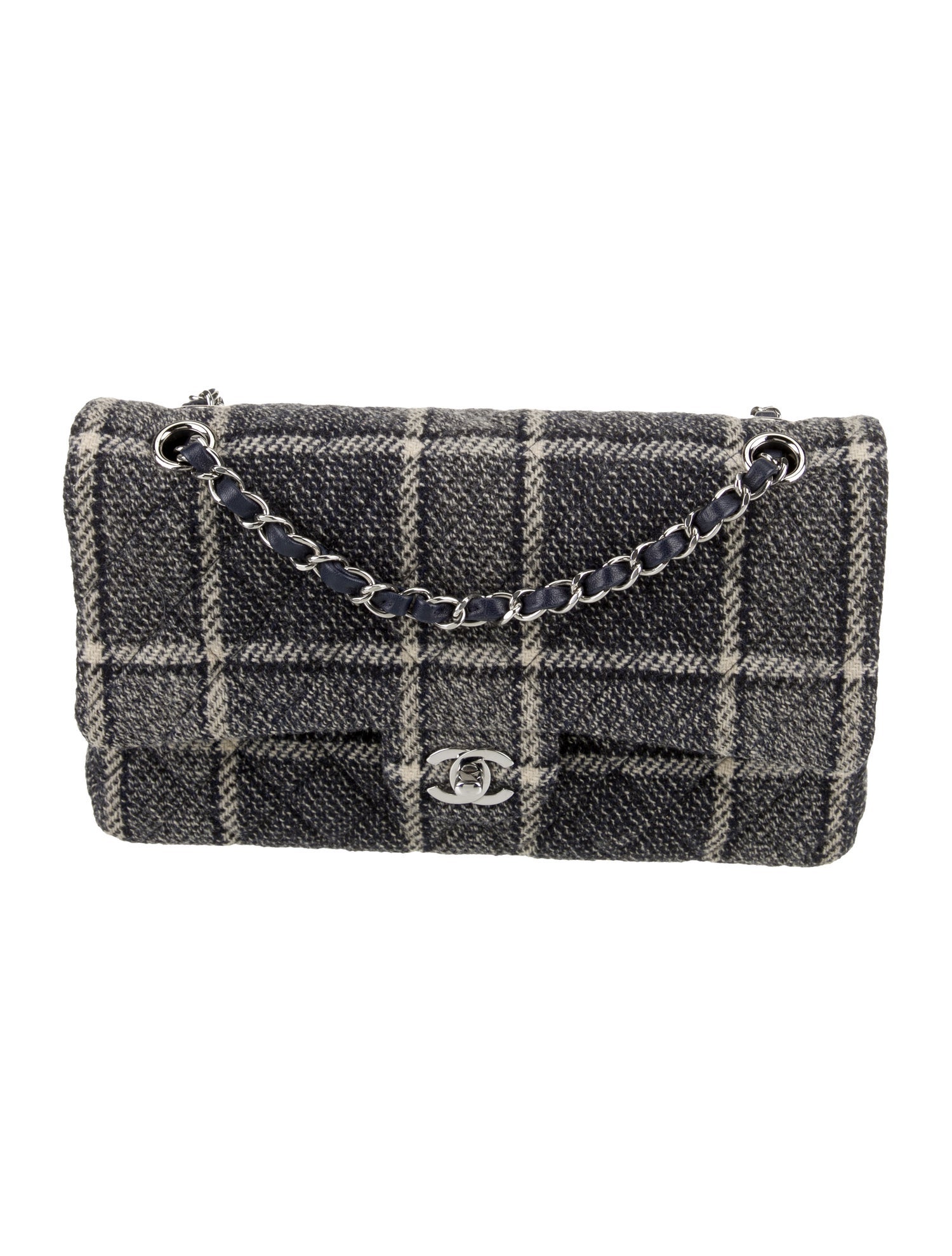 Chanel Classic Medium Tweed Double Flap Bag