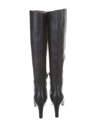 Chanel Interlocking CC Logo Leather Boots