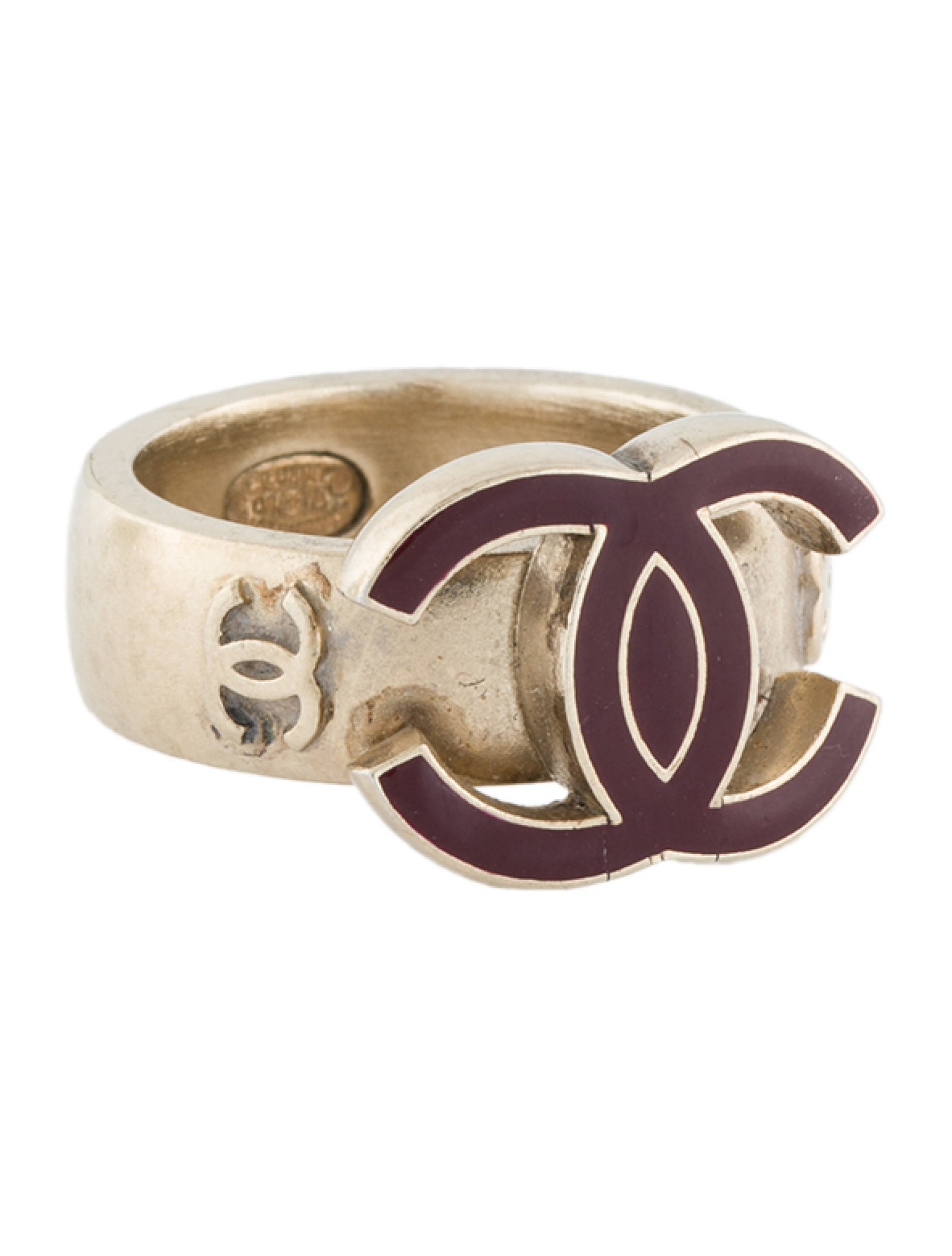 Chanel Resin CC Cocktail Ring