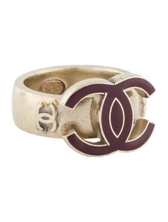 Chanel Resin CC Cocktail Ring
