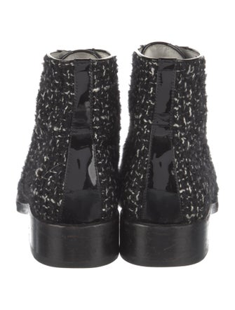 Chanel 2017 Interlocking CC Logo Combat Boots