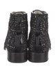 Chanel 2017 Interlocking CC Logo Combat Boots