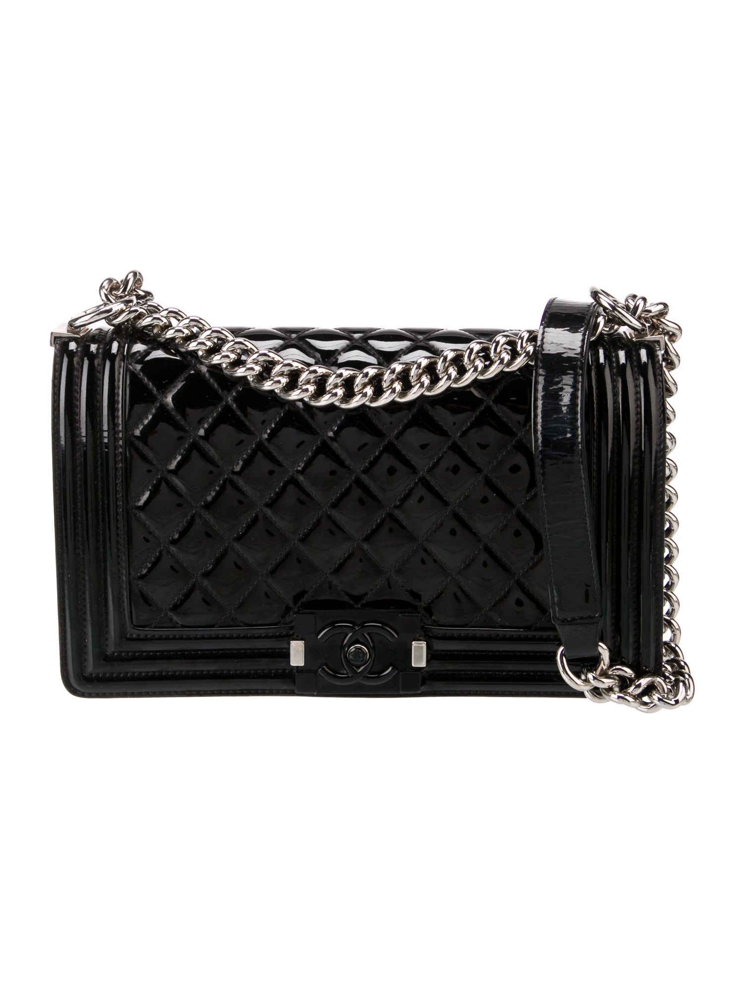 Chanel Medium Patent Boy Bag