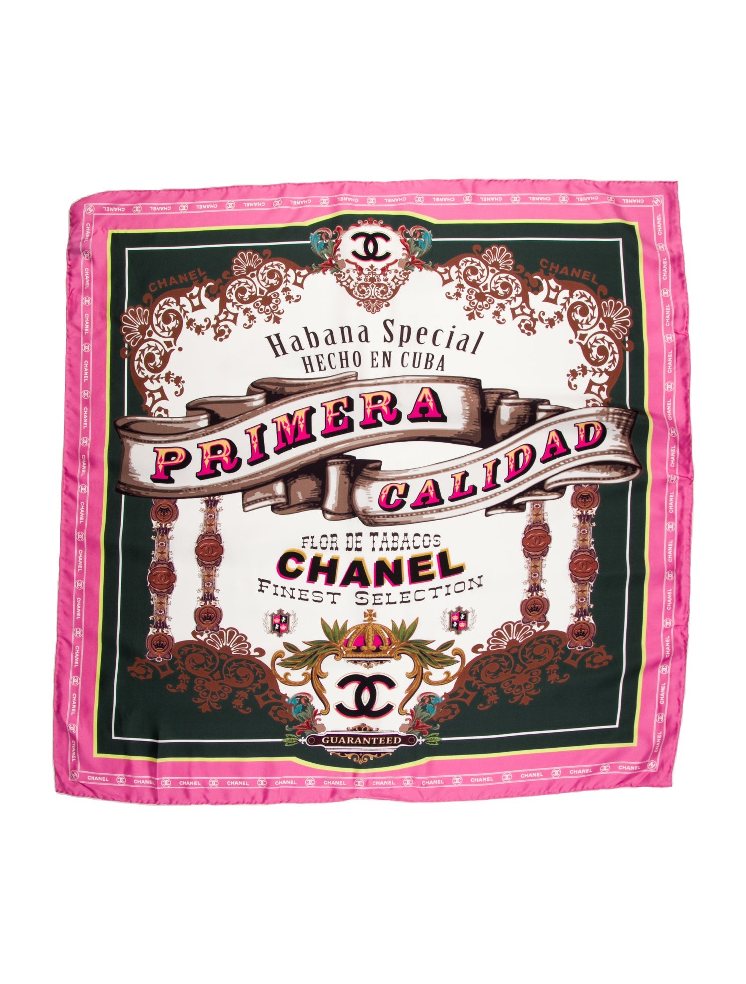 Chanel Paris-Cuba Silk Scarf