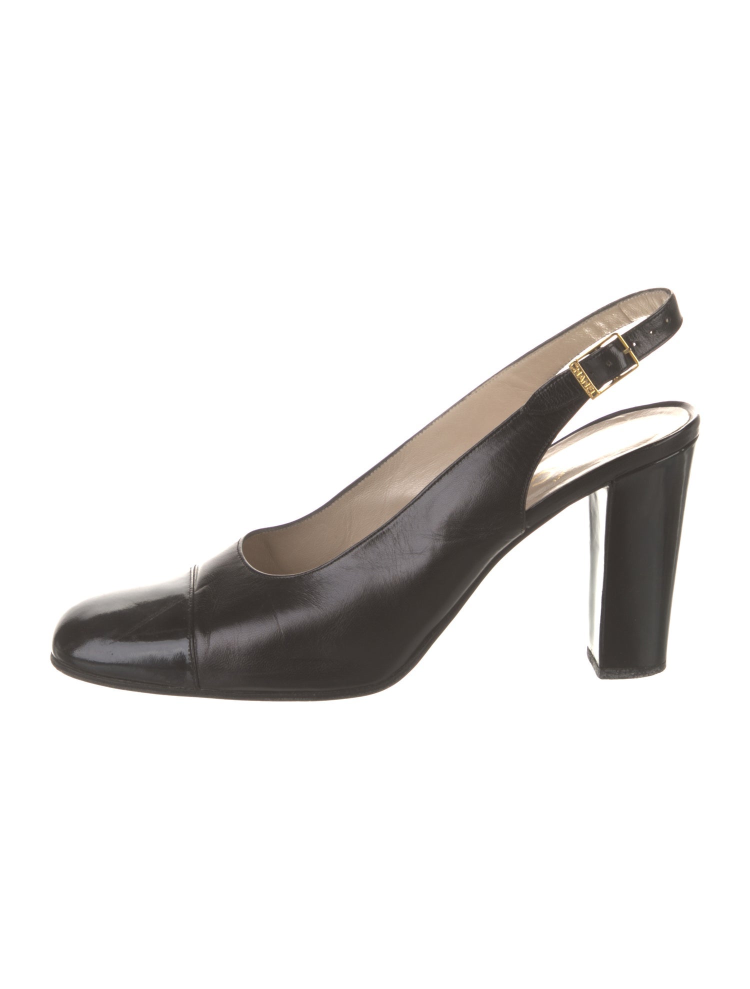 Chanel Leather Slingback Pumps