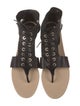 Chanel 2012 Interlocking CC Logo Gladiator Sandals