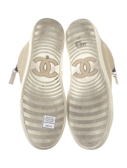 Chanel Interlocking CC Logo Canvas Sneakers