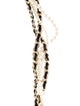 Chanel Faux Pearl & Leather CC Multistrand Necklace