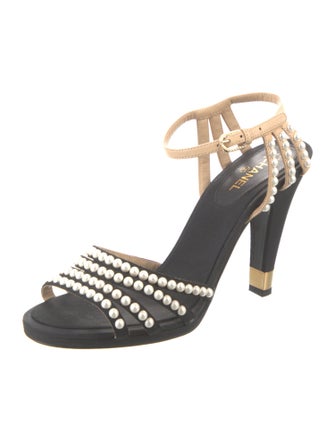 Chanel 2016 Interlocking CC Logo Sandals