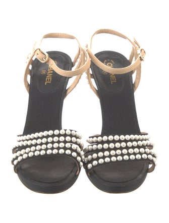 Chanel 2016 Interlocking CC Logo Sandals