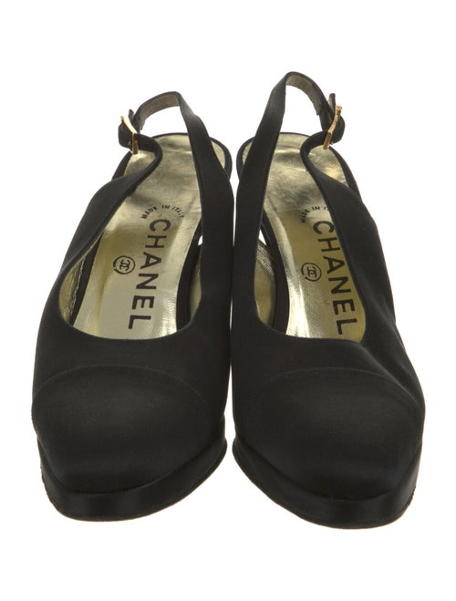 Chanel Vintage Leather Slingback Pumps