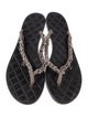 Chanel 2015 Interlocking CC Logo Flip Flops