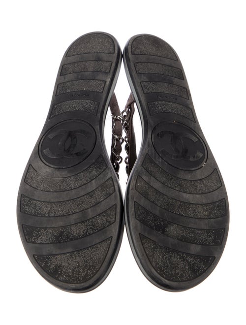 Chanel 2015 Interlocking CC Logo Flip Flops