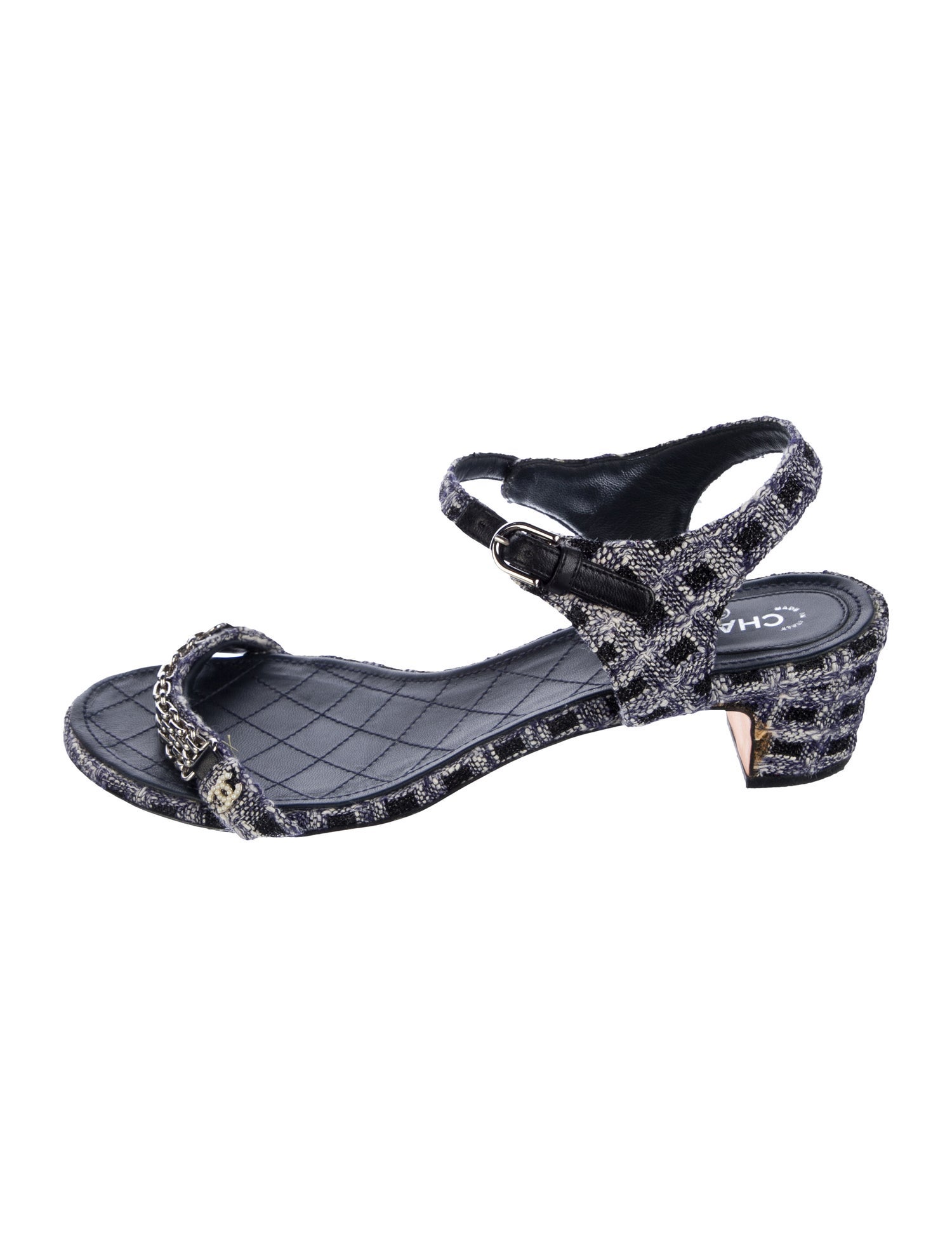 Chanel 2016 Interlocking CC Logo Sandals