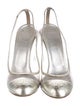 Chanel 2007 Interlocking CC Logo Slingback Pumps