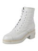 Chanel 2021 Interlocking CC Logo Combat Boots