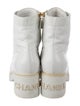 Chanel 2021 Interlocking CC Logo Combat Boots