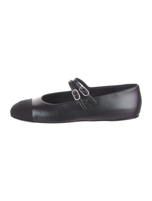 Chanel 2024 Interlocking CC Logo Mary Jane Flats