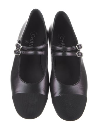 Chanel 2024 Interlocking CC Logo Mary Jane Flats