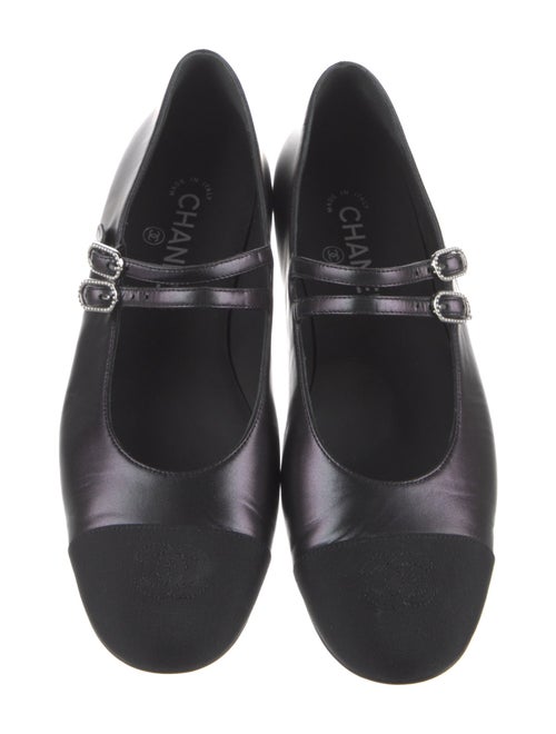 Chanel 2024 Interlocking CC Logo Mary Jane Flats