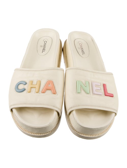 Chanel 2022 Lambskin Slides