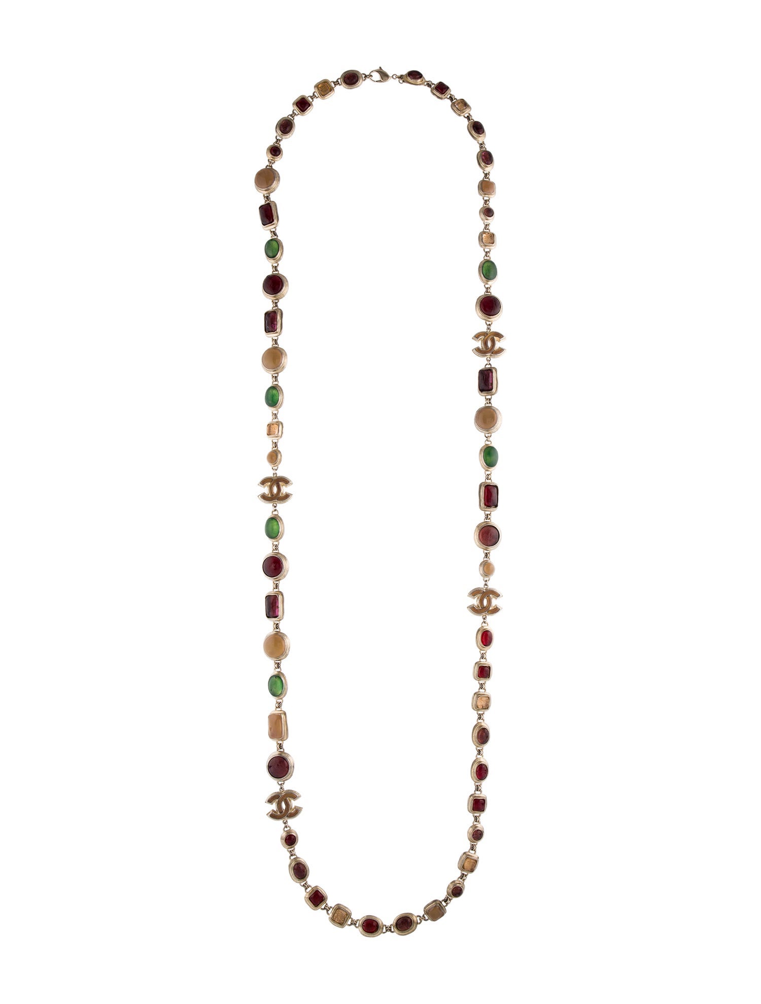 Chanel Gripoix Station Necklace