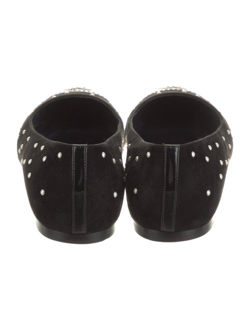 Chanel Interlocking CC Logo Suede Flats