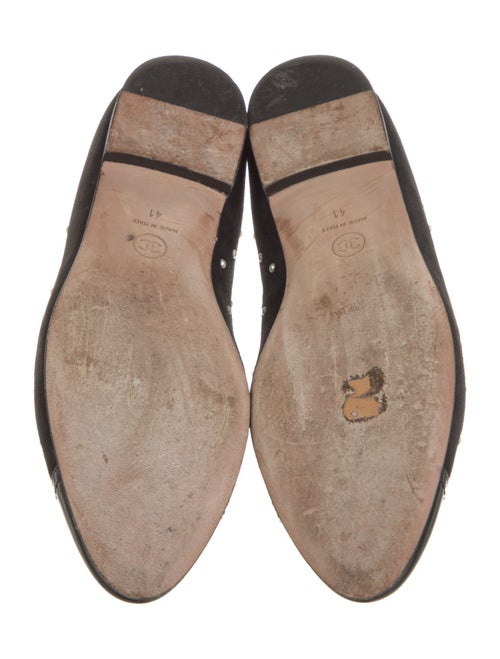 Chanel Interlocking CC Logo Suede Flats