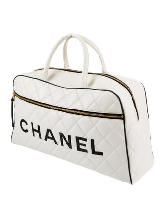 Chanel Quilted Logo Duffle Bag