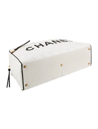 Chanel Quilted Logo Duffle Bag