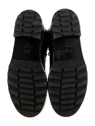 Chanel 2018 Interlocking CC Logo Combat Boots