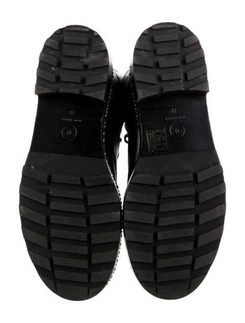 Chanel 2018 Interlocking CC Logo Combat Boots