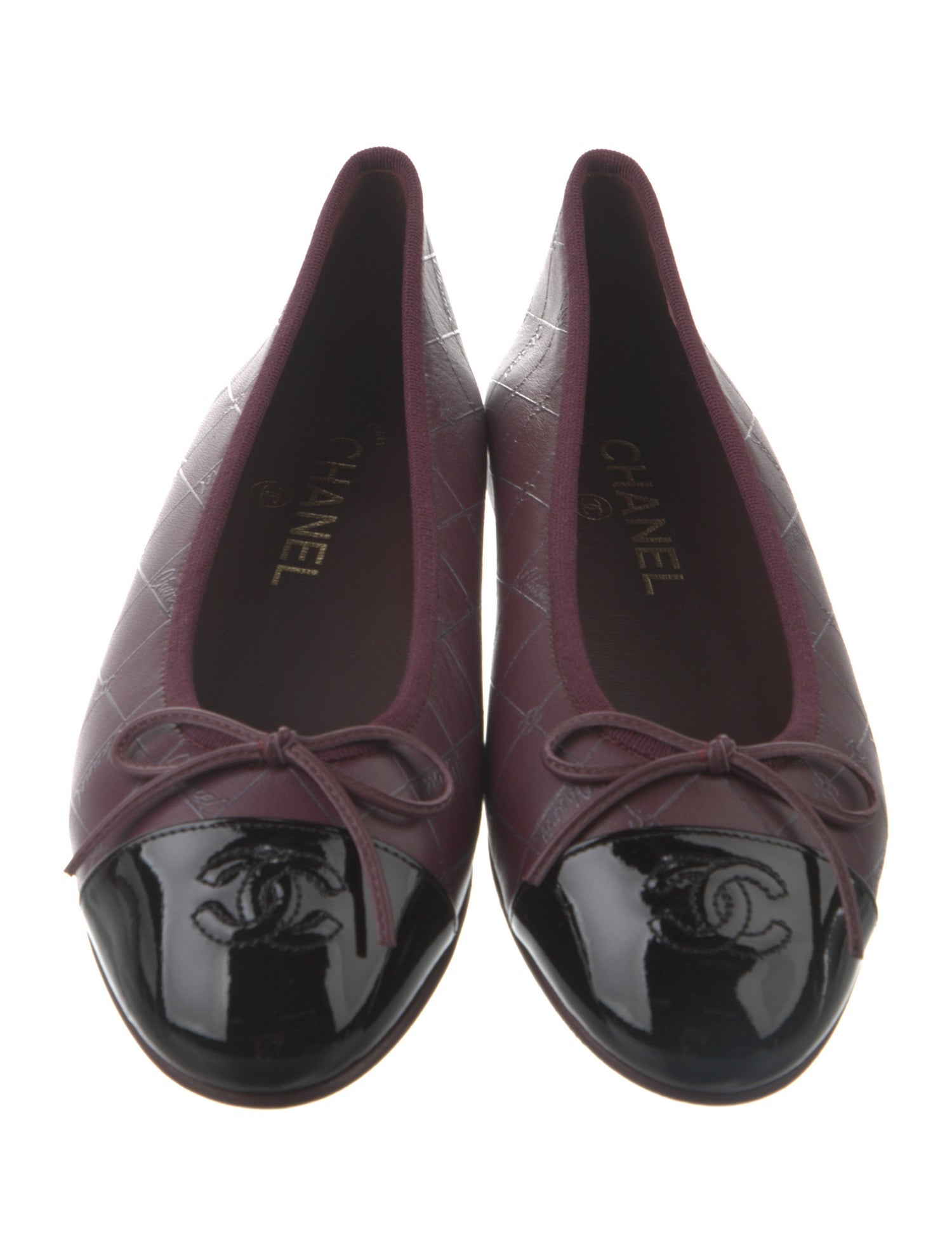 Chanel 2024 Interlocking CC Logo Ballet Flats