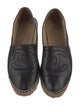 Chanel Interlocking CC Logo Lambskin Espadrilles