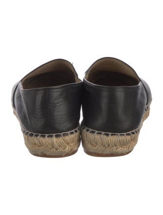 Chanel Interlocking CC Logo Lambskin Espadrilles