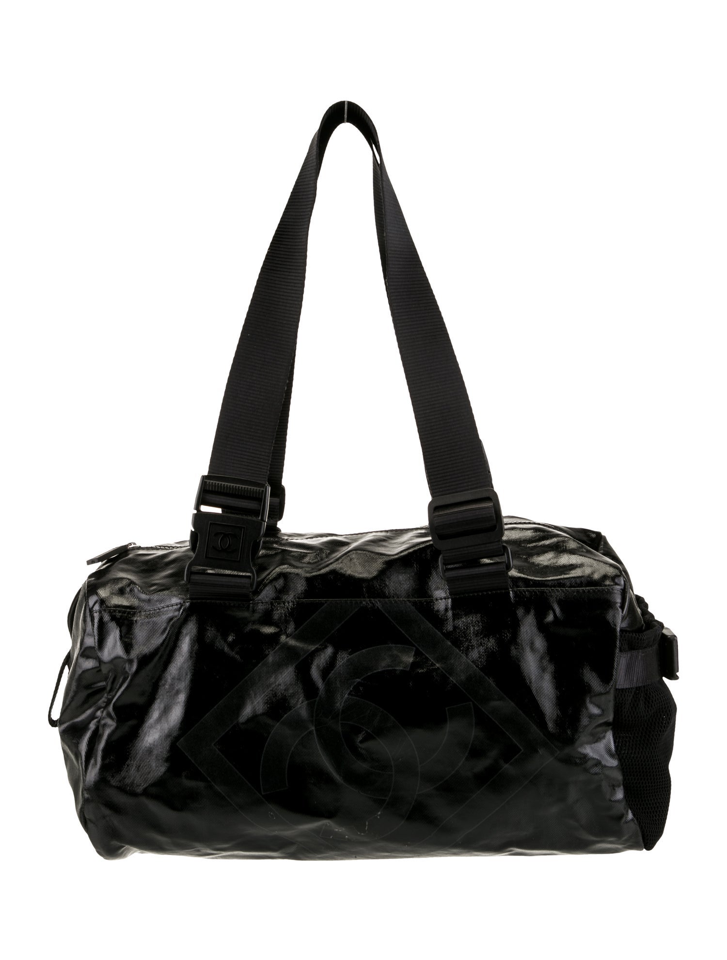 Chanel Small Sport Ligne Duffle Bag Black Shoulder Bags