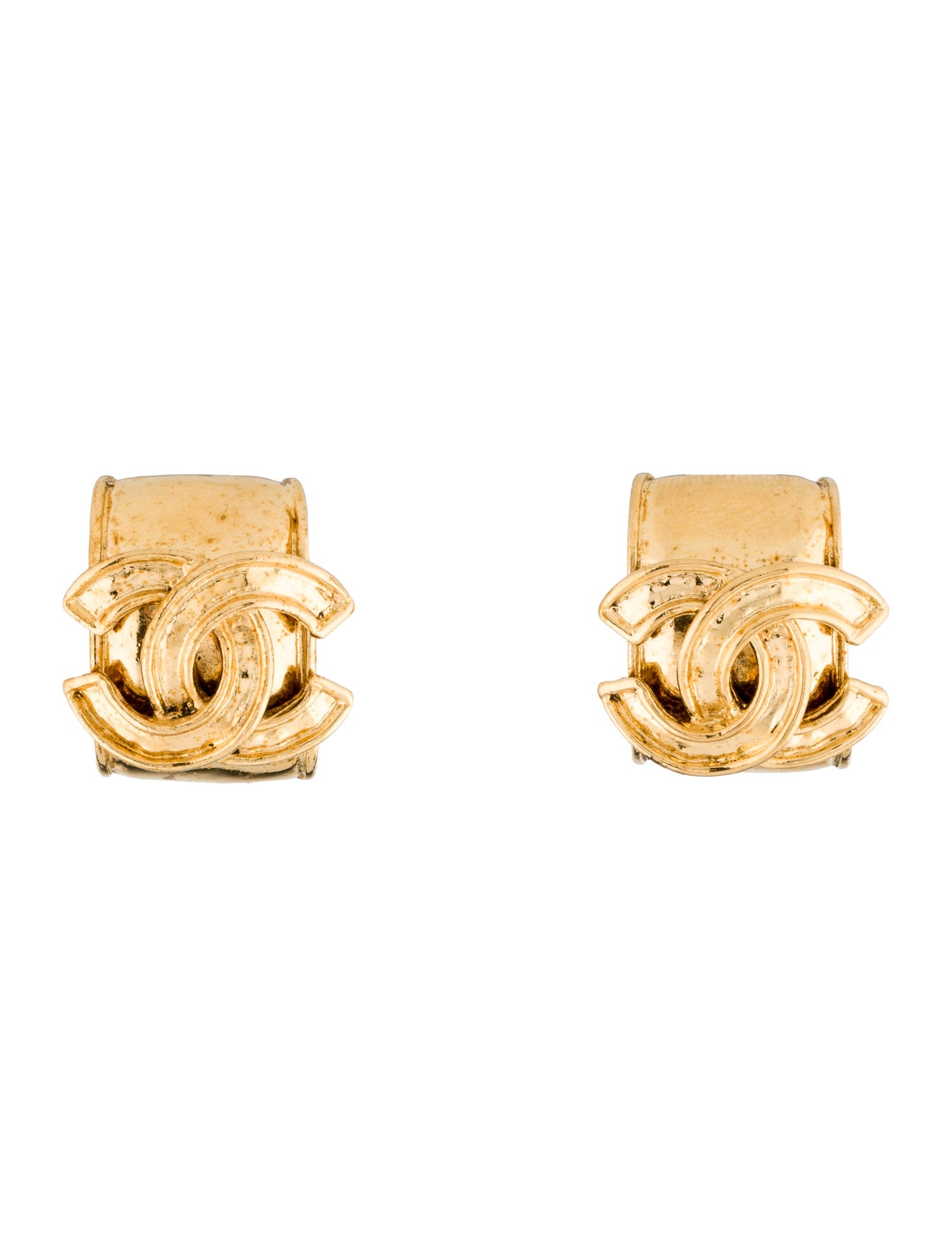 Chanel Vintage CC Clip-On Earrings