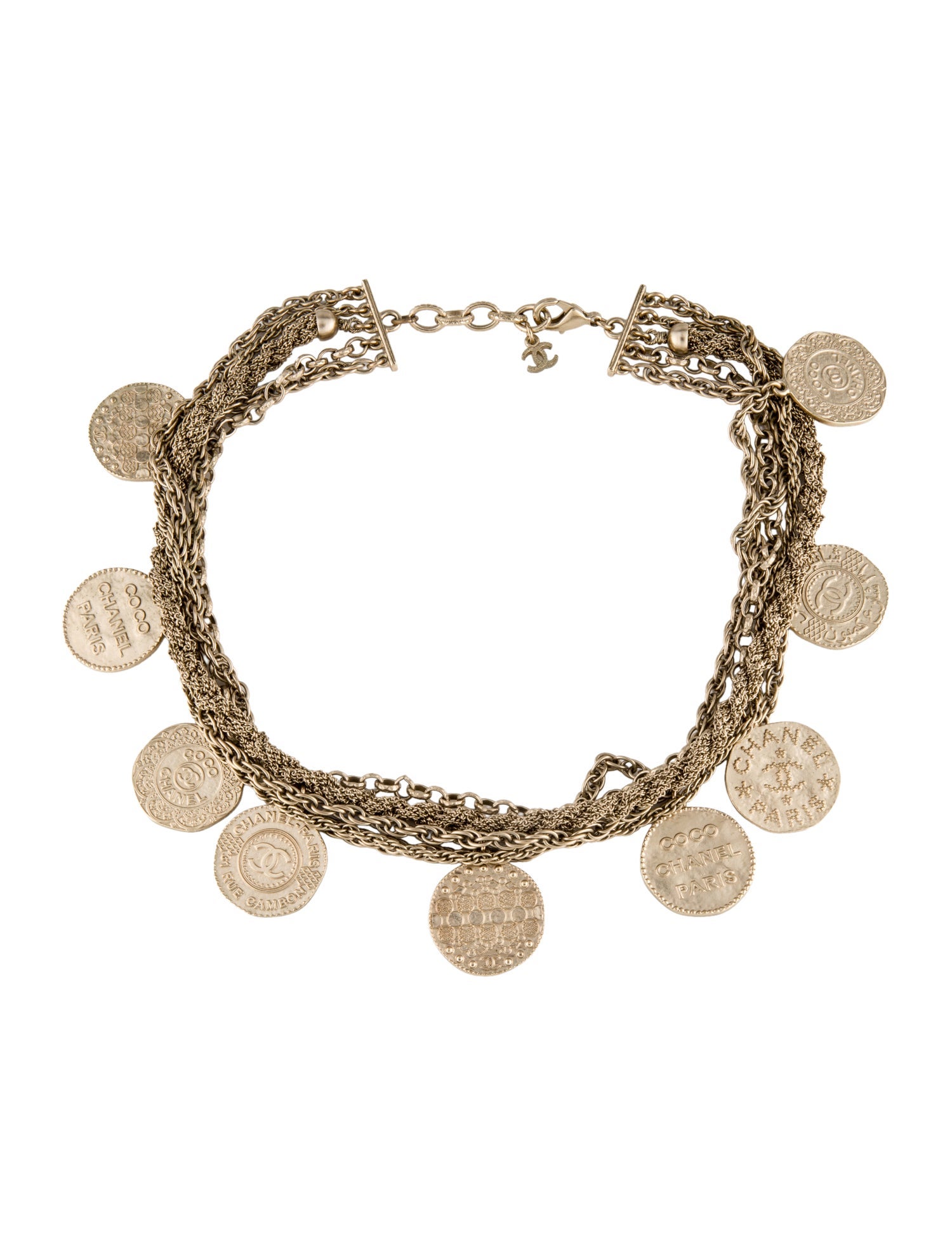 Chanel Paris-Dubai Medallion Multistrand Necklace