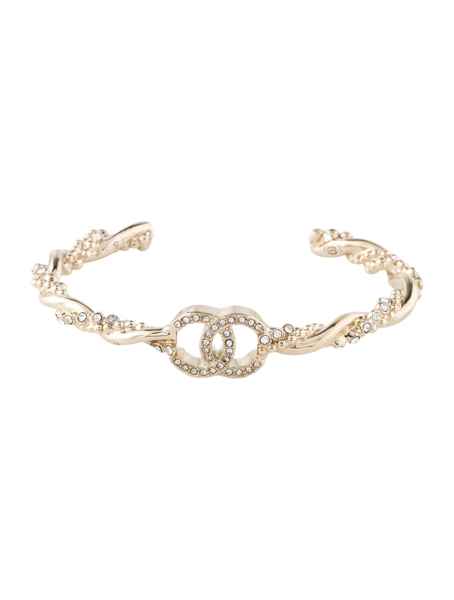 Chanel 2023 Strass CC Twist Cuff